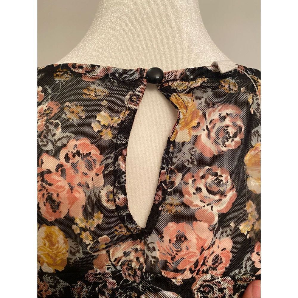 Floral Mesh Midi Dress size xs - Picture 4 of 9